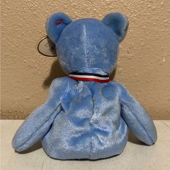 Vintage Ty Beanie Babies America The Blue Bear Plush 2001 In Memory Of 9/11 - Picture 3 of 4